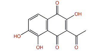 3-Acetyl-2,5,6,7-tetrahydroxy-1,4-naphthoquinone